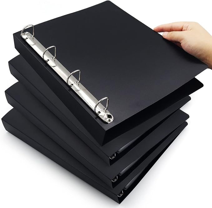 A4 Waterproof Plastic Document Folder: Binder-Compatible & Indexed