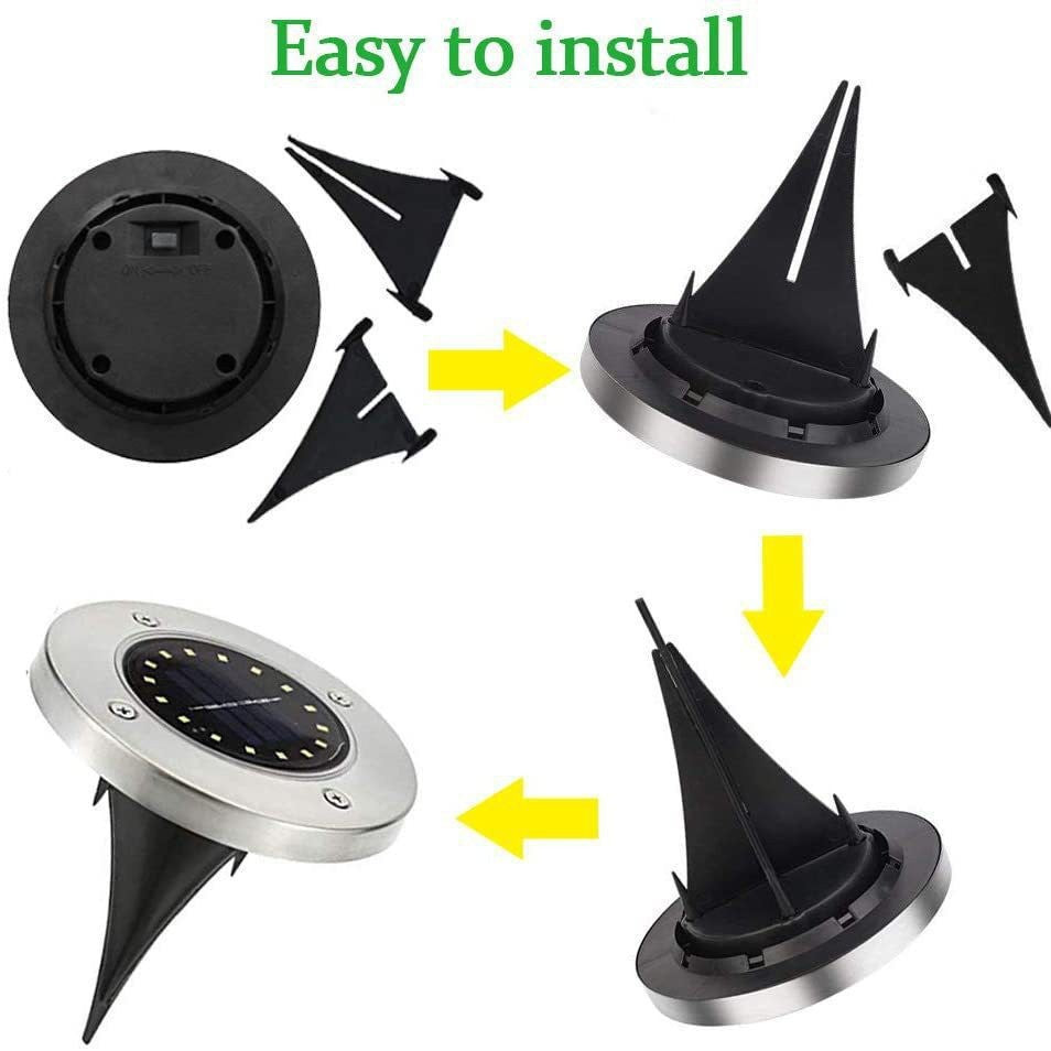 SolarGlow · 8LED In-Ground Garden Light
