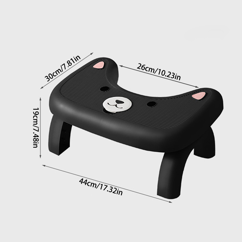 Foldable Toilet Stool – Portable, Aromatherapy Shelf Design