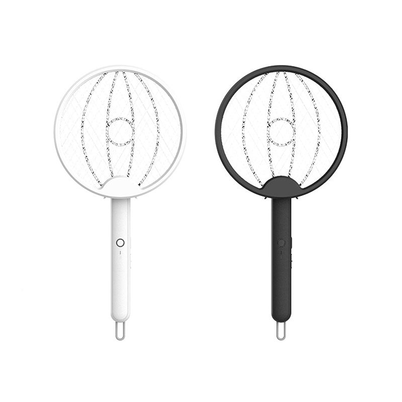 3-in-1 Foldable Electric Mosquito Swatter: Dual Switch Design & Rechargeable