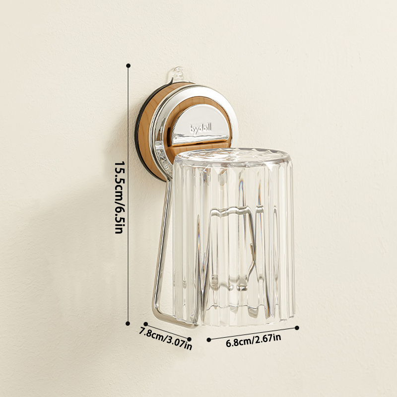 No-Drill Toothbrush and Cup Holder – Strong Hold, Space-Saving