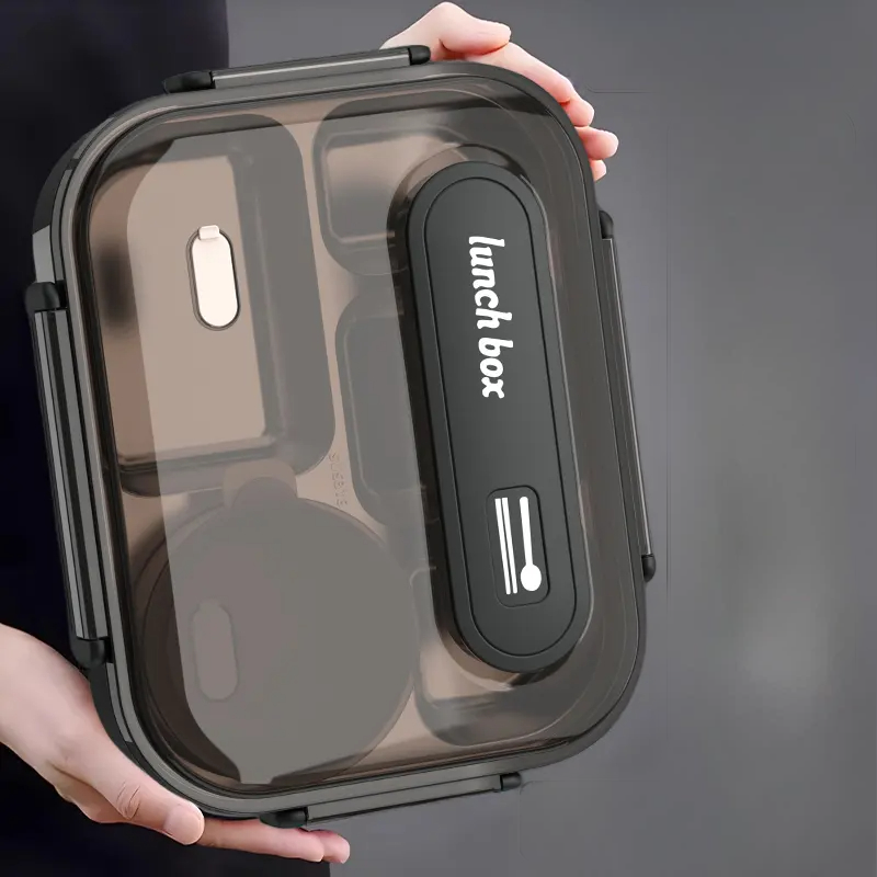 316 Stainless Steel Large-Capacity Lunch Box with Soup Bowl – Microwave Safe