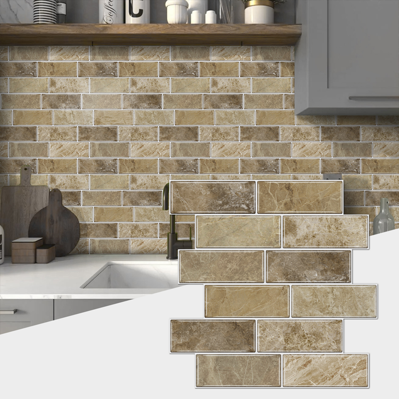 Tile-Look Peel & Stick Wallpaper - Waterproof & Stain-Resistant