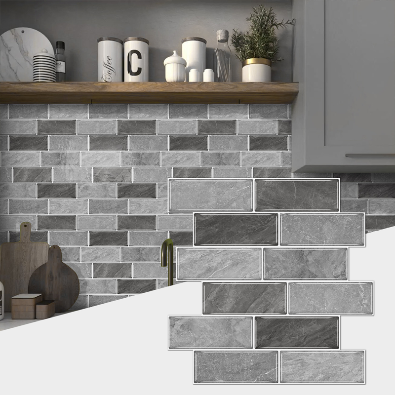 Tile-Look Peel & Stick Wallpaper - Waterproof & Stain-Resistant