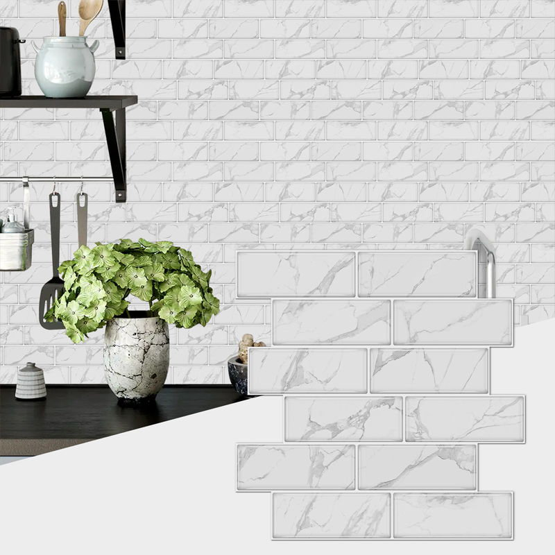 Tile-Look Peel & Stick Wallpaper - Waterproof & Stain-Resistant