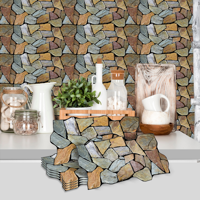 Natural Stone Peel & Stick Tiles - Waterproof & Easy to Apply