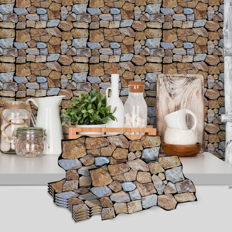 Natural Stone Peel & Stick Tiles - Waterproof & Easy to Apply