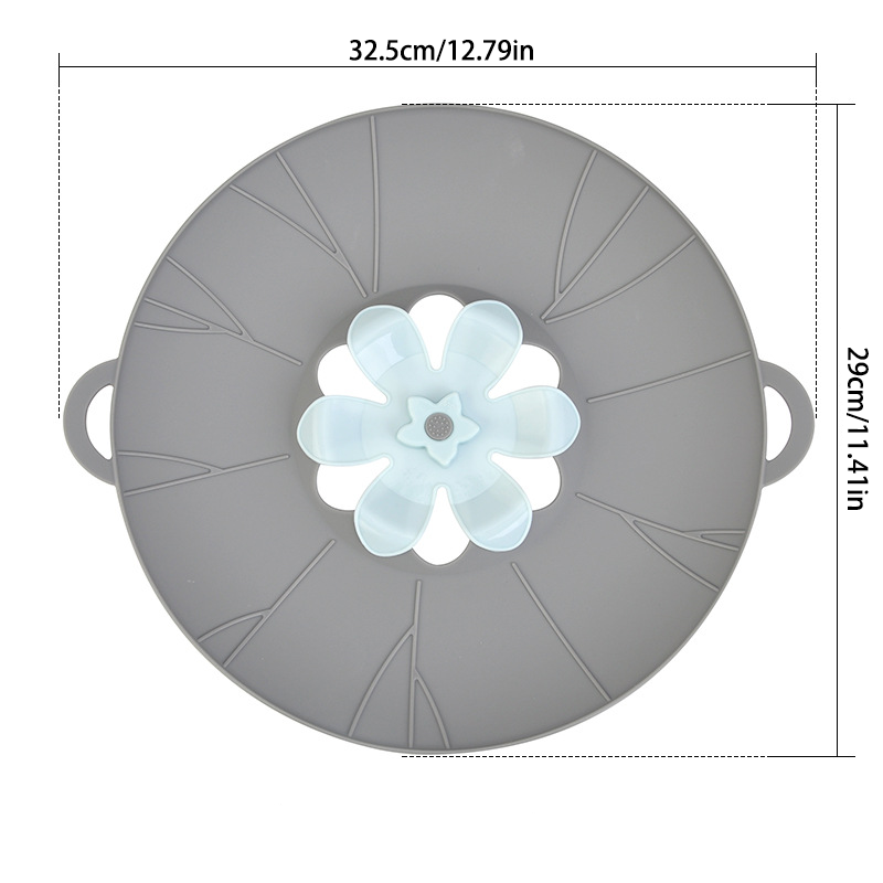 Silicone Anti-Spill Pot Lid & Fresh-Keeping Cover – Heat Resistant