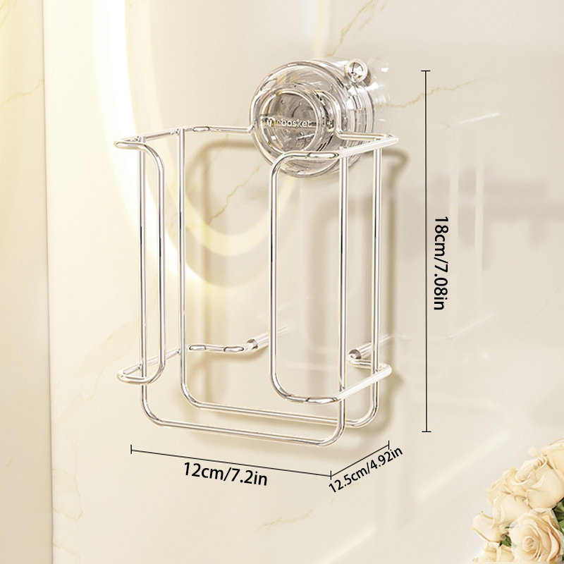 Stainless Steel Suction Paper Towel Holder – Strong Load Bearing