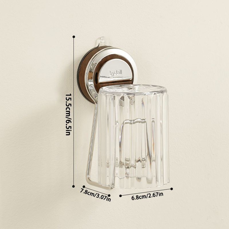 No-Drill Toothbrush and Cup Holder – Strong Hold, Space-Saving
