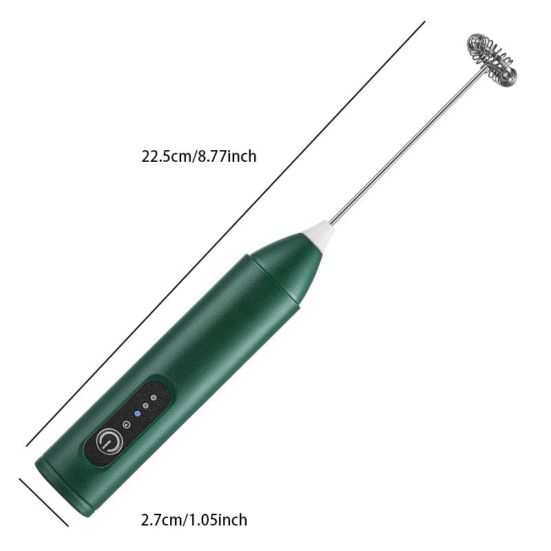 Mini Rechargeable Frother – For Coffee, Beats Eggs & Blends Jam