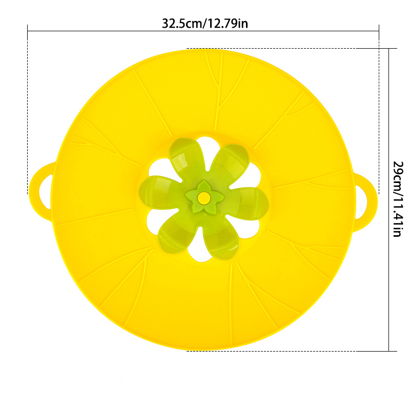 Silicone Anti-Spill Pot Lid & Fresh-Keeping Cover – Heat Resistant