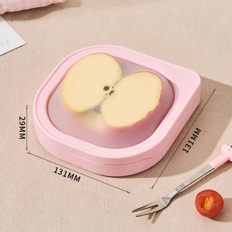 Macaron High-Elasticity Silicone Food Storage Box – Airtight & Leakproof
