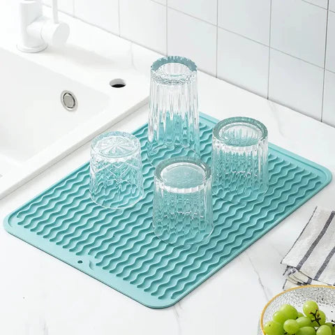 Waterproof, Non-Slip, and Heat-Resistant Silicone Drain Mat