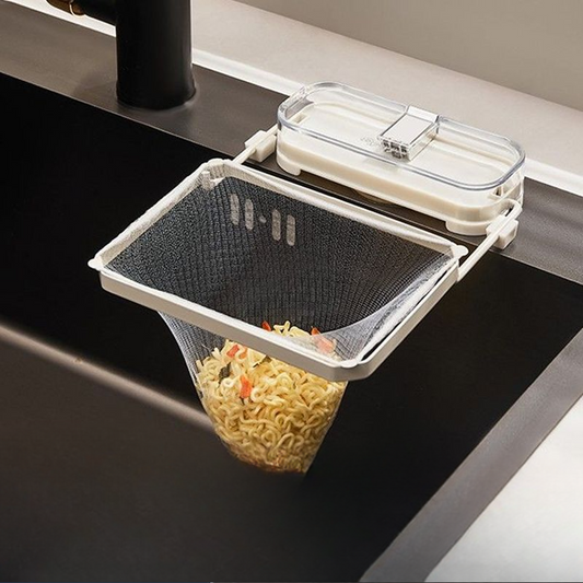 Effortless Sink Strainer: No-Hole Suction Kitchen Filter Rack for Leftovers, Noodles, and More