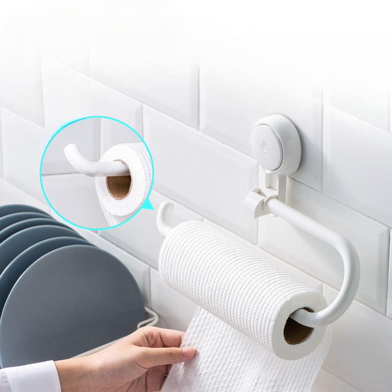 Versatile NoHole Suction Cup Paper Towel Holder Strong LoadBearing, Raidley