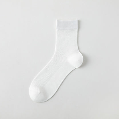 Cool Touch Silk Mesh Crew Socks – Odor-Resistant, Antibacterial & Ultra-Breathable