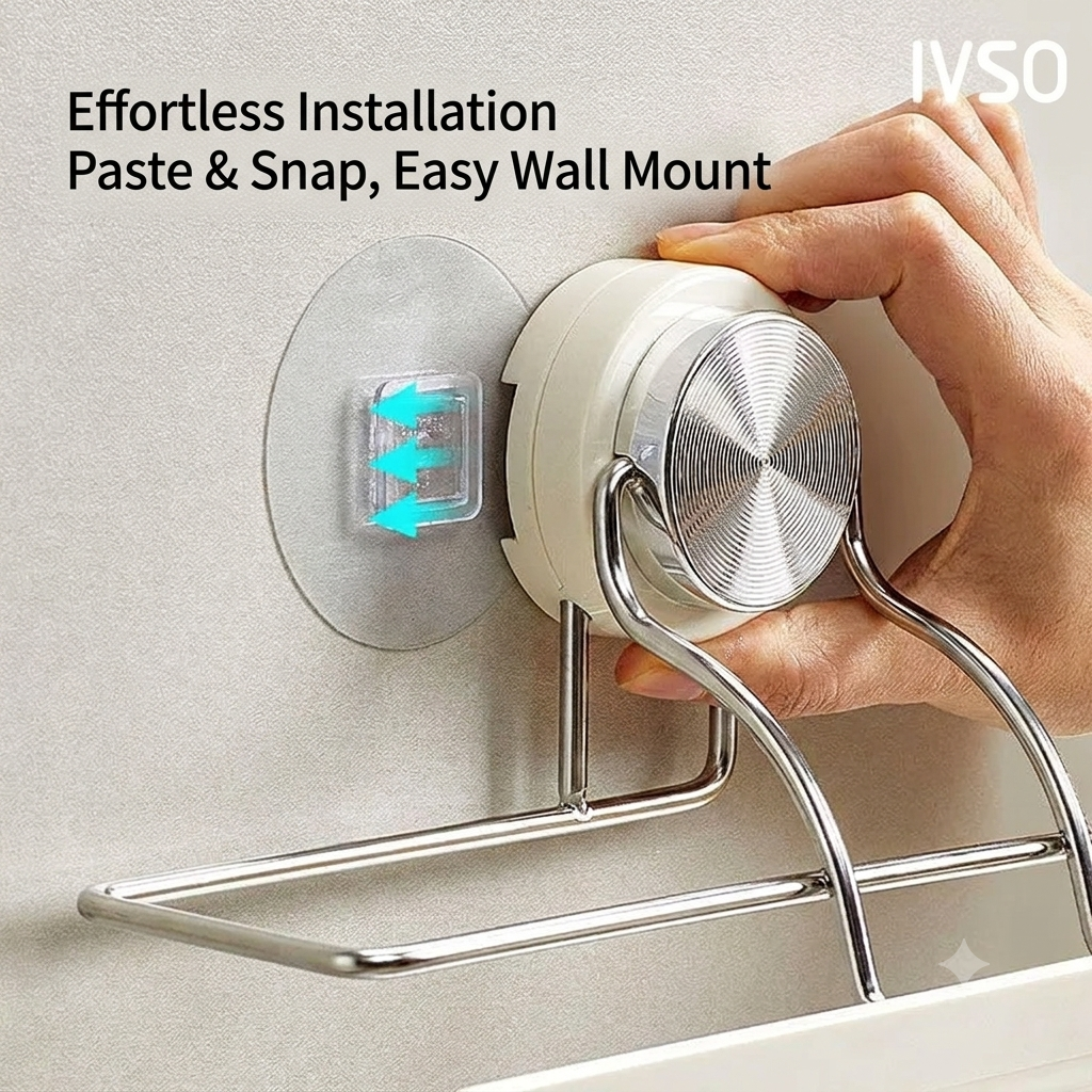 Wall-Mounted Paper Towel Holder with Easy Tear Bar