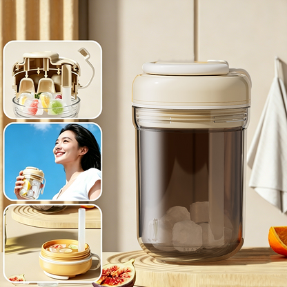 ChillFlow · 3-in-1 Press-and-Release Ice Maker Tumbler