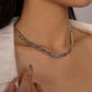 Serpelle™ Vintage Gold-Tone Snake Chain Necklace – Sleek Flat Choker Design
