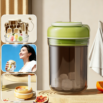 ChillFlow · 3-in-1 Press-and-Release Ice Maker Tumbler