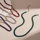 Serpelle™ Vintage Gold-Tone Snake Chain Necklace – Sleek Flat Choker Design
