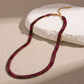 Serpelle™ Vintage Gold-Tone Snake Chain Necklace – Sleek Flat Choker Design
