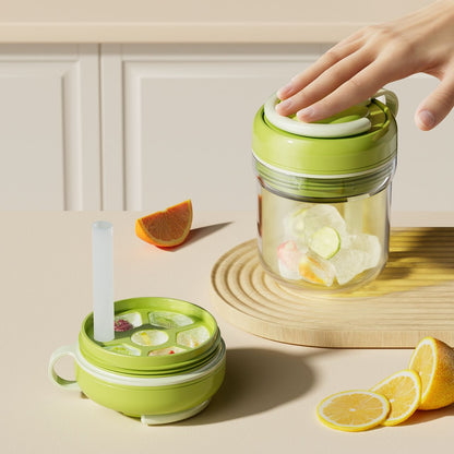 ChillFlow · 3-in-1 Press-and-Release Ice Maker Tumbler