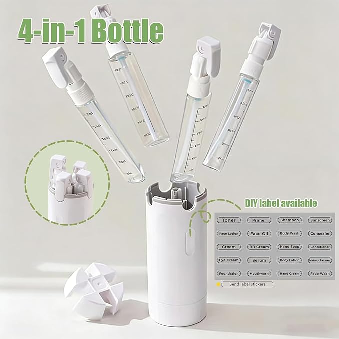 OmniTravel 4-in-1 Rotating Travel Dispenser