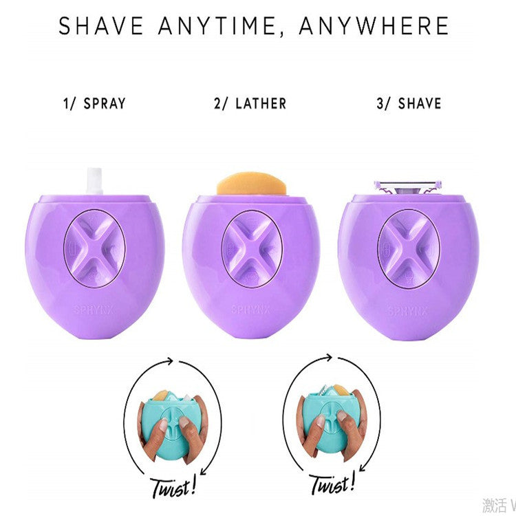 SilkGlide Multi-Wear 3-in-1 Shaving Compact – Discreet Pocket Razor for Smooth Skin