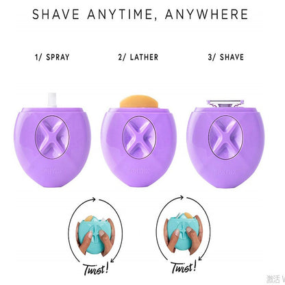 SilkGlide Multi-Wear 3-in-1 Shaving Compact – Discreet Pocket Razor for Smooth Skin