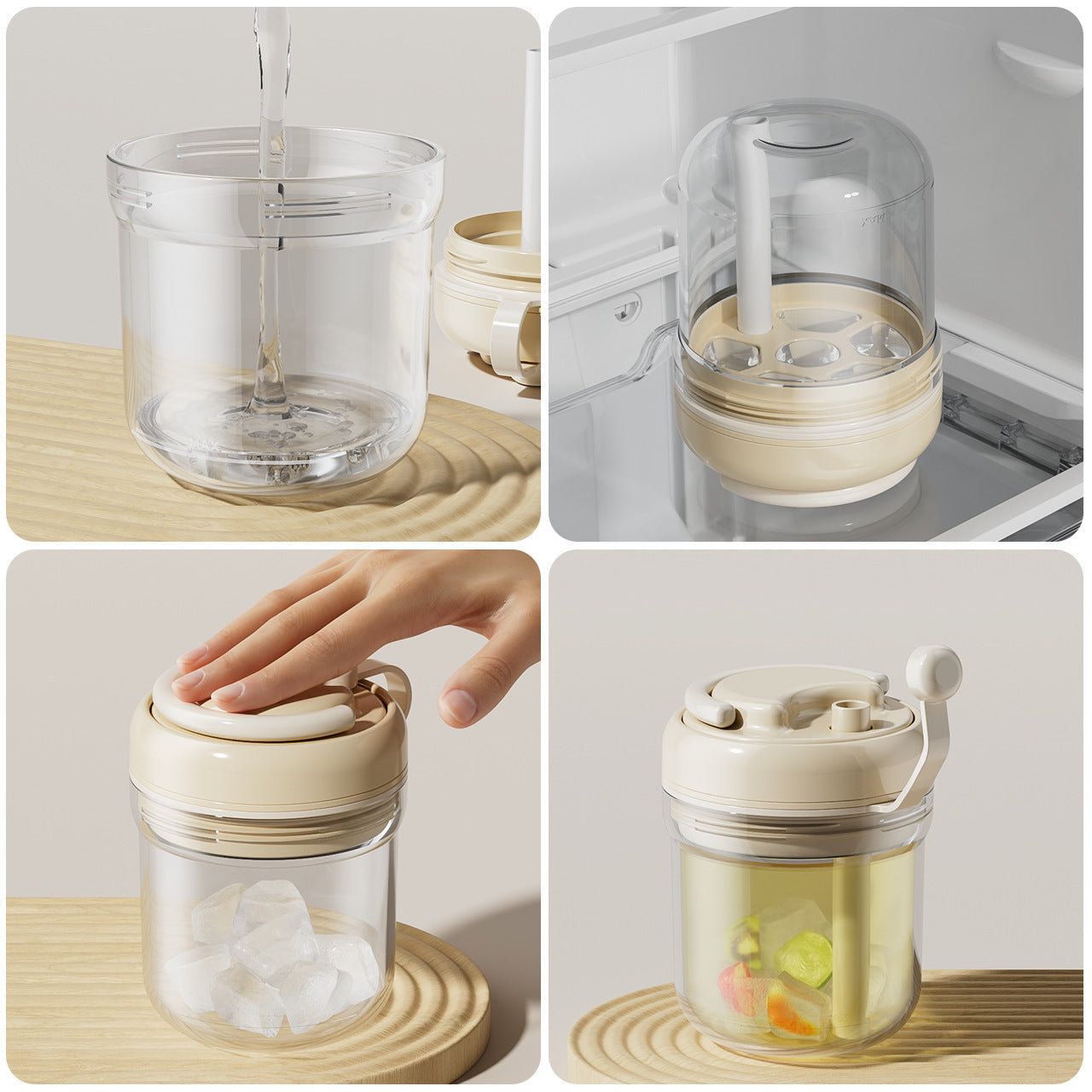 ChillFlow · 3-in-1 Press-and-Release Ice Maker Tumbler