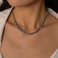 Serpelle™ Vintage Gold-Tone Snake Chain Necklace – Sleek Flat Choker Design