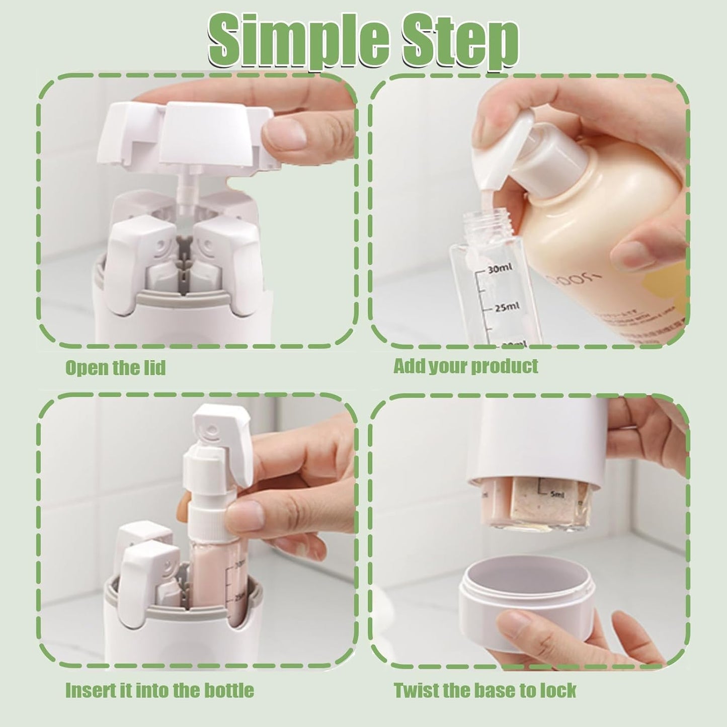 OmniTravel 4-in-1 Rotating Travel Dispenser
