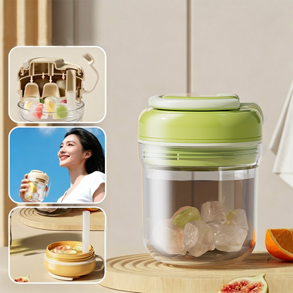 ChillFlow · 3-in-1 Press-and-Release Ice Maker Tumbler