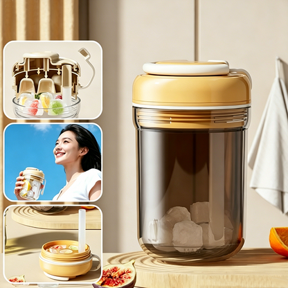 ChillFlow · 3-in-1 Press-and-Release Ice Maker Tumbler