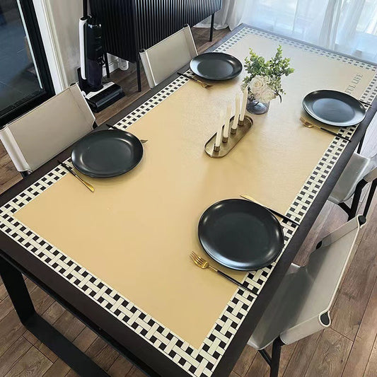 Sophisticated No-Wash Leather Table Mats for Modern Homes