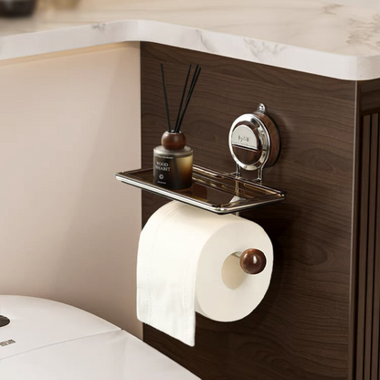 No Drilling Suction Stainless Steel Toilet Paper Holder