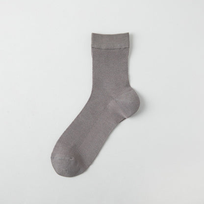 Cool Touch Silk Mesh Crew Socks – Odor-Resistant, Antibacterial & Ultra-Breathable