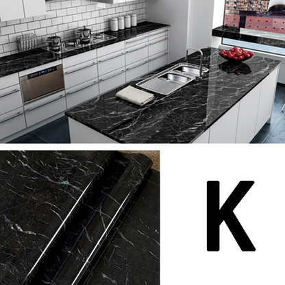 Oil-Resistant Marble Kitchen Stickers – Simple Installation, Long-Lasting