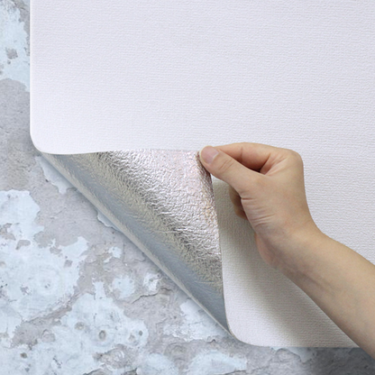 Linen-Pattern Self-Adhesive Wall Stickers – Moisture & Mold Resistant, Strong