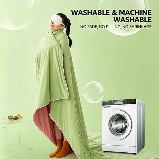 Cool Silk Summer Comforter with Machine Washable Design