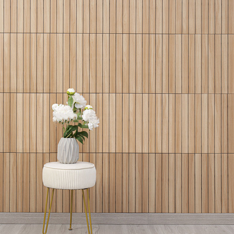 Wood-Grain Waterproof Self-Adhesive Wall Sticker: Easy Installation & Realistic Effect