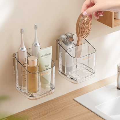 No-Drill Toothbrush Rack – Strong Load-Bearing, Easy Wall Installation