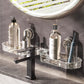 No-Drill Suction Sink Faucet Shelf – Hollow Drainage & Heavy-Duty Design