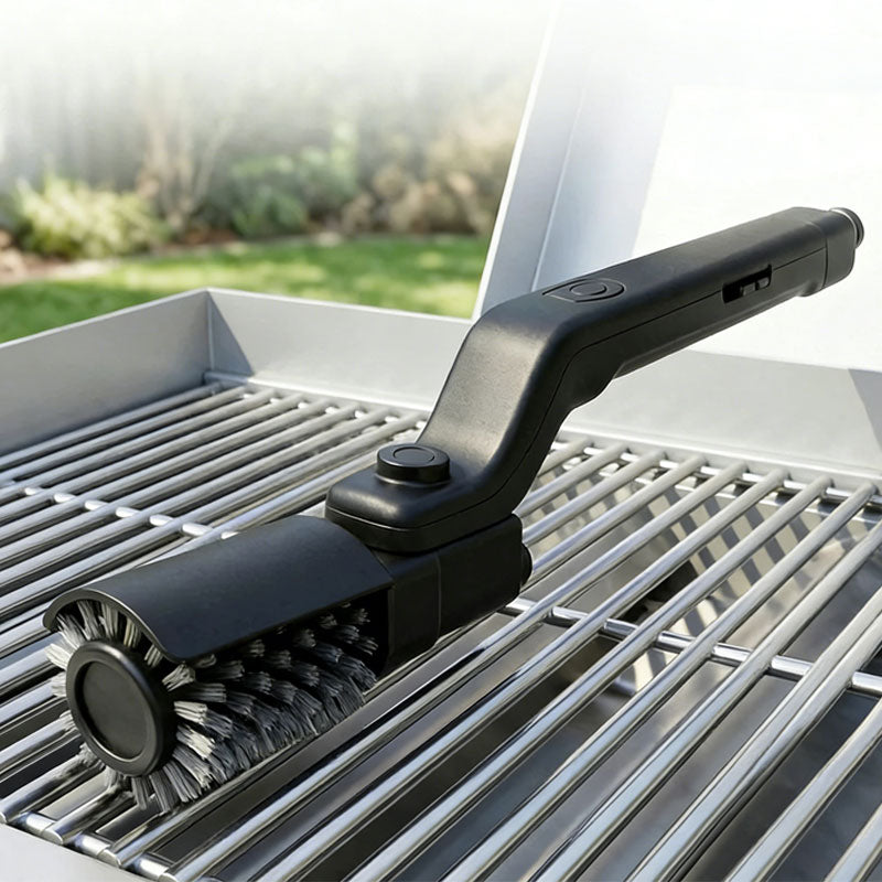 GrillGale · High-Speed Grate Cleaner—100% Bristle-Safe. 0% Effort.