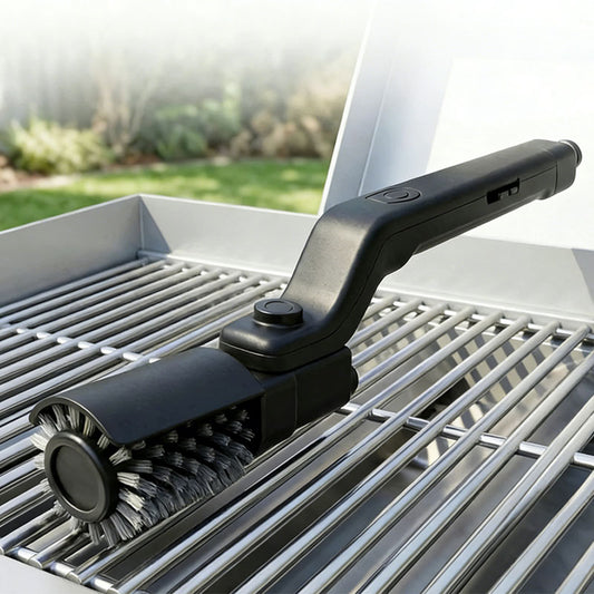 GrillGale · High-Speed Grate Cleaner—100% Bristle-Safe. 0% Effort.