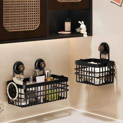 Iron Suction Storage Basket – Strong Hold & Drainage Design