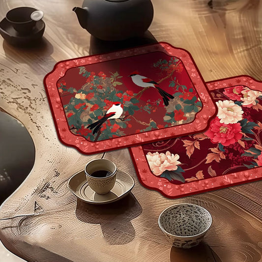 RedZen Red Diatomite Anti-Slip Absorbent Mat – Oriental Style