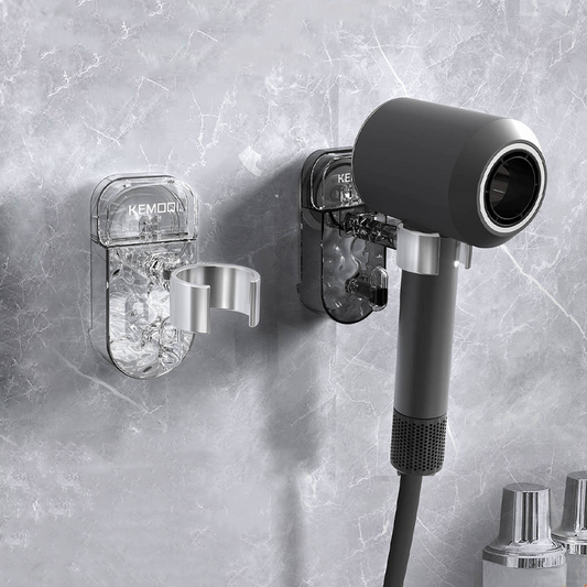 Suction Cup Hair Dryer Holder – No Drill Installation, 360° Rotation